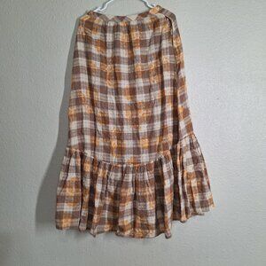 Woman Urban Outfitters Brown Paid Skirts Size S